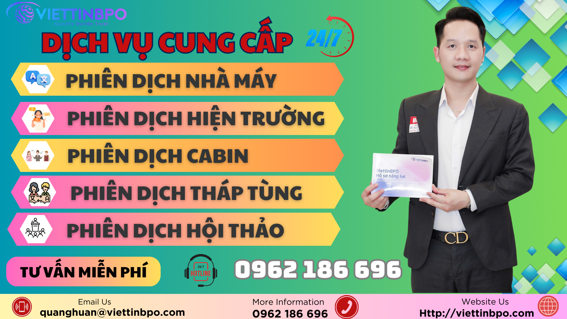 Phiên dịch cabin Anh- Việt Tại diễn đàn Hội nghị VIỆT NAM- ITALIA